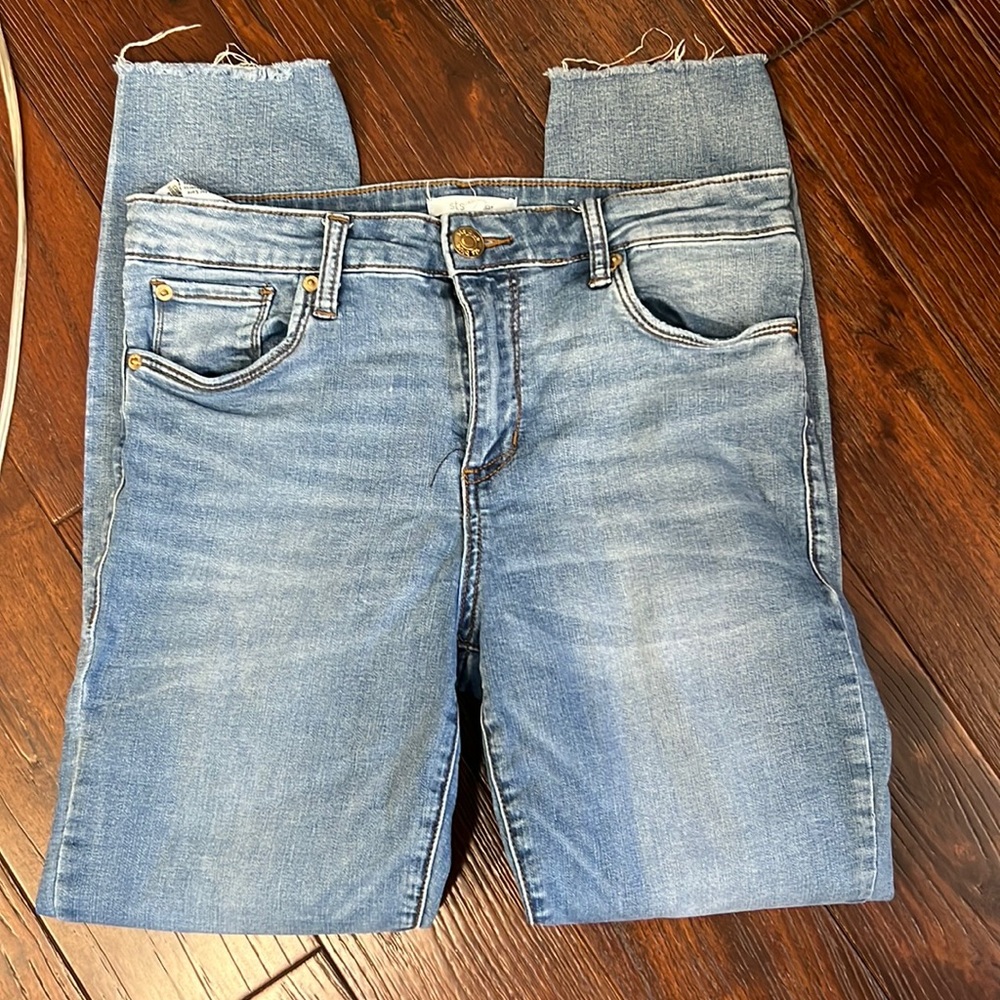STS BLUE skinny jeans with raw hem